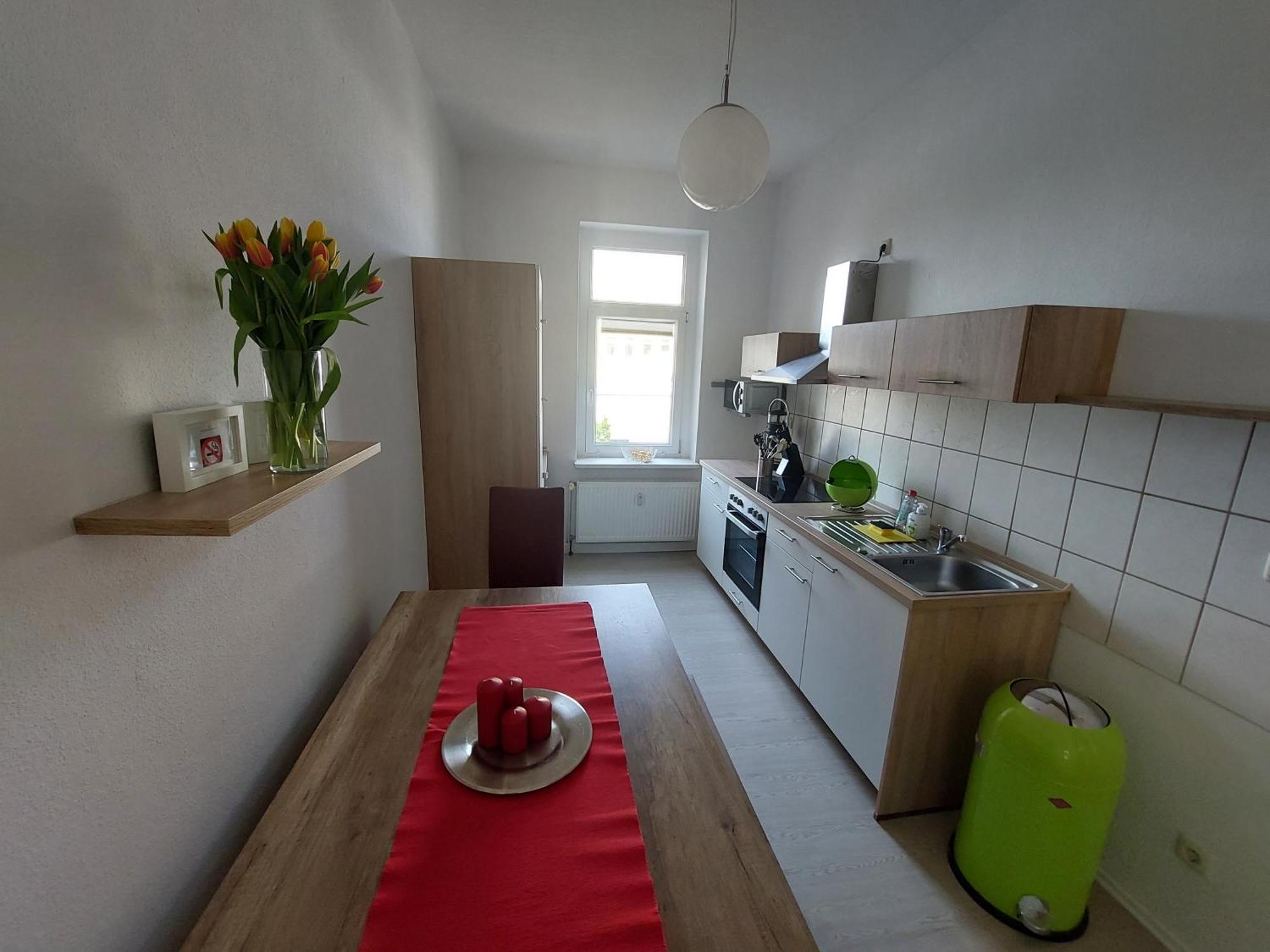 Schoene Zwei-Zimmer-Wohnung "W2" Mit 4 Einzelbetten Und Wlan In Zwenkau Bei Leipzig Im Neuseenland Bilik gambar
